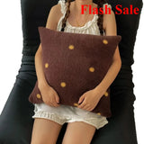 Ikeehome  new sheep wool throw pillow cartoon small fresh throw pillow living room bedroom pillow 45x45cm