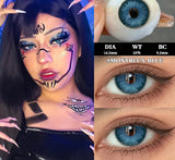 1 Pair Halloween Contact Lenses for Eyes Cosplay Lenses Anime Lenses Anime Accessories Lenses Black Lenses Red Lens
