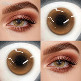 14.2mm Half Yearly Colored Contact Lenses Multichrome Natural Anime Cosplay Contacts for Daily Eye Beauty