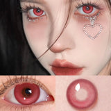 1 Pair Red Vampire Halloween Cosplay Contact Lenses for Eyes Beauty Fashion Red lense Blue Lenses Green Eye Contact
