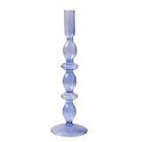 Lilac Glass Candlesticks Candle Holders Wedding Table Centerpieces Nordic Home Decoration Christmas Gift Glass Candle Holder