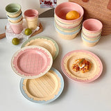 Creative French Ceramic Cake Dessert Tray, Cute Ice Cream Cafe Tableware Set, Home Kitchen Plates