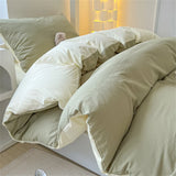 Japan Style Bedding Set Plaid Duvet Cover Set With Sheet Bedroom Decor Skin Friendly King Single Double Bedding Set Home Textile