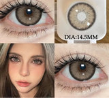1Pair Natural Colored Contact Lenses 1Pair Beauty pupillents Yearly Grey Pupils Brown Contacts New Cosmetic