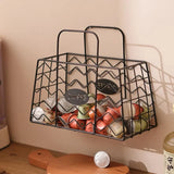 Handheld Coffee Capsule Storage Basket Candy Snack Storage Frame capsule organizer Fruit Basket Living Room Desktop Decoration