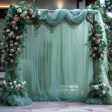 Wedding Arch Draping Fabric Wedding Drapes Drapes for Backdrop Sheer Fabric Drapes Decorations Curtains Reception Ceremony Party