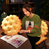 Creative Plush Chair Room Cushion Fashionable Soft Simulation Biscuit Pillow Square Cushion Office Rest Supplies Home Decoration