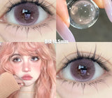Color Contact Lenses 2Pcs New Product Myopia Degree 0 to -8.00 Cosplay Anime Purple Green Lenses Soft Lens