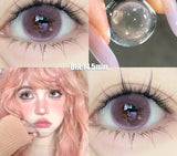 1 Pair 2025Year New Lenses with Myopia Degree Grade 0.00- 8.00 Pink Blue Grey Beauty Pupilentes Soft Lens Yearly ﻿
