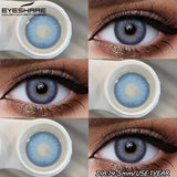 1Pair Fashion Colored Contact Lenses for Eyes Big Blue Eye Lens Natural Yearly Cosmetics Beauty Women Men Pupils