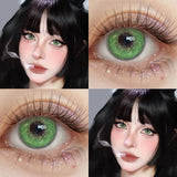 6 Months Disposable Kawaii Green Anime Cosplay Colored Contact Lenses for Coser Daily Party Eye Beauty Soft Contacts