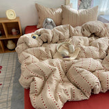 Retro Printing Bedding Set Breathable Polyester Duvet Cover Set With Sheet 3/4pcs Full Queen Adult Student Home Dorm Drop Ship