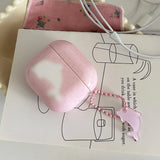 Korean Cartoon Cute Blue Dolphin Pattern Couple Earphone Case For AirPods 4 New Soft Cover For AirPods Pro 2 3 1 With Pendant