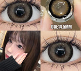 1 Pair New Natural Contact Lenses for Eyes Soft Brown Lenses Myopia Degree -0.00to-8.00 Beauty Pupil Makeup Free Shipping