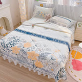 New Latex Summer Mat Summer Quilt Four-Piece Washable Summer Fabric Cooling Mattress Dormitory Soft Seat
