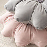 Nordic Solid Flannel Sunflower Body Pillow Flower Shaped Sleeping Back Cushion with Stamens Cozy Sofa Decoration for Home Hotels