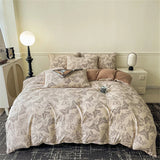 Jacquard Bedding Set Light Luxury Duvet Cover Pillowcase and Bedsheet Bed Linen Set Comforter Queen Bedroom Decor Home Textiles
