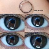 2pcs/Pair Yearly Blue New Color Contact Lenses for Eyes with Myopia Prescription Beauty Pupils Makeup Nature Eye Free Shipping