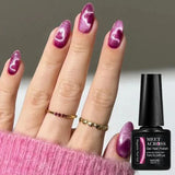 7ml Moonlight Magnetic Gel Nail Polish - Galaxy Effect,Soak-Off UV LED Glitter Gel for Shiny and Elegant Manicure