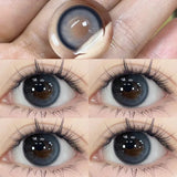 1Pair Color Contact Lens Black Pupils High Quality Myopic  BrownEyes - 1 to- 8 Diopter Contact Lenses 1 Year Fast Shipping