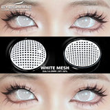 1Pair Cosplay White Color Contact Lenses Halloween Scary Contact Lenses Crazy Red Eye Makeup Lenses Black Beauty Pupils