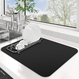 Vintage Polka Dot PU Leather Table Mat Heat-Resistant Absorbent Pad for Dining Table Kitchen Countertop & Coffee Table Use