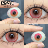 2Pcs Best Selling Color Contact Lenses Myopia Degree -0.00 to -8.00 Purple Series Soft Lens EyeBeauty Pupil
