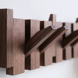 xyloid Coat Racks Wall Hanging Wall Entry Door Porch Hanging Coat Rack Perforated Solid Wood Creative Piano Keys Clothes Hook