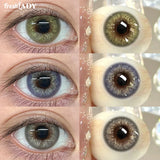 1 Pair Twilight Forest Series Colored Contact Lenses Natural Green Pupils Eyes Contact lenses Soft Contacts 14.50mm