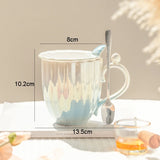 Ceramic Coffee Mug Tea Cup Home Drinking Utensils Pearl Appearance Milk Living Room Decoration Household Items