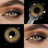 Half Yearly Soft Colored Contact Lenses for Daily Eye Cosmetic Makeup 14.5mm Multichrome Beauty Styling Lens