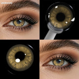 Colored Contact Lenses Lalens Twinkle Romona Green Gray Honey Color Contacts Eye Lens Eyes Half Year 2Pcs
