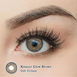 Colored Contact Lenses for Eyes 1Pair Lenses Brown with Diopters Degree Blue Eyes Lens Gray Pupils Fast Ship
