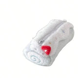 Cute Kawaii Swiss Roll Cake Plush Desktop Large Capacity Storage Pencil Case Zipper Pouch Cosmetic Bag Girl Student Gift lovely