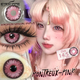 1 Pair Cosplay Colored Contact Lenses Red Lenses Halloween Blue Beauty Makeup Eyes Lenses Anime Purple Eyes Contacts