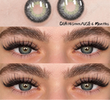 1pair New Color Contact Lenses Blue Eyes Lenses Natural Gray Eye Contact Brown Cosmetic Contact Green Lens 6 Months Use