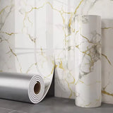 1 roll of waterproof and stain resistant PVC marble self-adhesive wallpaper suitable for bedroom and living room wall stickers