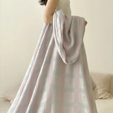 New color-woven jacquard tencel cotton cold blanket summer cool silky smooth towel blanket air-conditioning room blanket