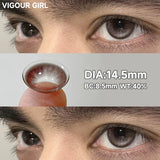 2pcs Half-Year Colored Contacts for Men Big Diameter Glossy Lenses Blue Green Purple Cosplay High