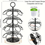 Capsule Coffee Storage Rack Detachable 360° Rotating Coffee Household Christmas Tree Shaped Capsule Coffee Espresso Accessories