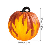 5Pcs Halloween Pumpkin Lantern Battery Operated Jack O Lantern Flame Lighted Pumpkin Party Favor for Halloween Home Decoration