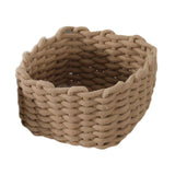 Woven Basket Makeup Basket Organization Bin Multipurpose Handwoven Decorative Sundries Baskets for Makeup Bathroom Closet