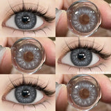 New 1pair Natural Color Contact Lenses for Eyes Blue Lenses Gray Pupils Lens Brown Lense Yearly Cosmetic Green Contacts