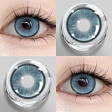 1 Pair Fashion Color Contact Lenses for Eyes Blue Pupils with Diopters Myopia Natural Korean Lenses Yearly Makeup Lens