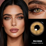 Brown Colored Contact Lenses with Prescription Half Yearly Wear Beauty Lens All Match Eye Makeup Contacts