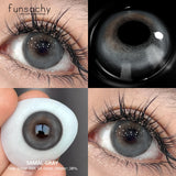 1 Pair New Myopia Blue Contacts Lenses With Diopters Prescription Fashion Colored Contact Lens for Eyes 0~-8.00 Degree