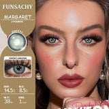 1 Pair Blue Color Contact Lenses for Eyes Natural Gray Contact Lenses Beautiful Pupils for Eyes Women Cosmetic Yearly