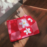 Tufting Grids Bathmat Chic Bathroom Rug Soft Fluffy Geometric Mat Carpet Floral Floor Anti Slip Pad Aesthetic Home Room Decor
