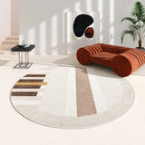 Irregular Carpets for Living Room Home Washable Non-slip Mat Modern Minimalist Bedroom Decor Round Carpet Thicken Lounge Rug