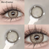 2pcs Natural Color Contact Lenses for Eyes Gray Lenses Colorcon Korean Lenses Yearly Beauty Brown Eye Contacts Lens